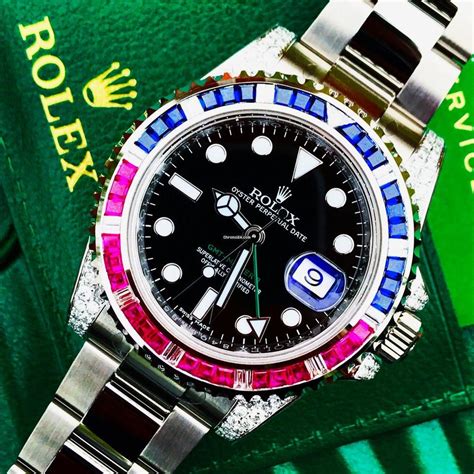 rolex pepsi diamonds|Rolex gmt Pepsi price.